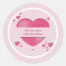 Search for romantic pink valentines day stickers Elegant