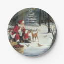 Search for christmas deer plates Santa