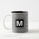 Search for modern greek mugs Black and white