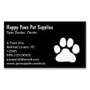 Search for paw print business cards Pets