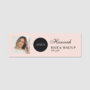 Search for hair salon name tags Blush pink