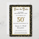 Search for parents 50th anniversary invitations Gold