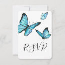 Search for butterflies rsvp cards Black