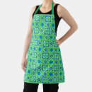 Search for and blue abstract aprons Mid century modern