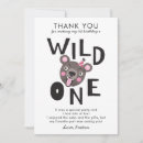 Search for wild one thank you cards Cute