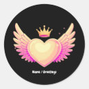 Search for crown heart stickers Pink