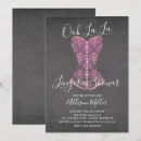 Search for pink lingerie shower invitations Corset