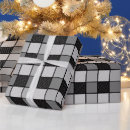 Search for black and white check wrapping paper Tartan