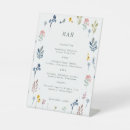 Search for floral wedding tabletop signs Wildflower