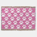 Search for pink paw prints blankets Puppy