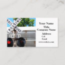 Search for warning business cards Red