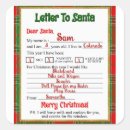 Search for letter to santa stickers North pole