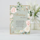 Search for green and gold wedding enclosure cards Floral