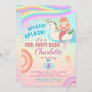 Search for cute mermaid invitations Rainbow