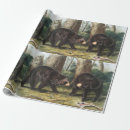 Search for black bear wrapping paper Wildlife