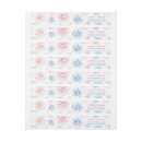 Search for red white and blue return address labels July 4th