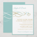Search for turquoise wedding invitations Gold