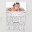 Search for pink lace christening invitations Girl