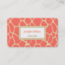 Search for giraffe patterns business cards Fashion
