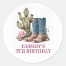 Search for cowgirl birthday stickers Cactus