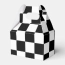 Search for black and white checkered pattern favour boxes Chequered