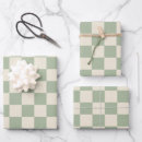 Search for green gingham wrapping paper Retro
