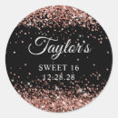 Search for black and gold sweet 16 stickers For kids