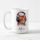 Search for orange cat coffee mugs Watercolor