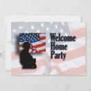 Search for welcome home party invitations Red white and blue