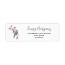 Search for pink bird return address labels Animal