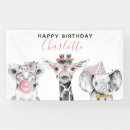 Search for safari birthday banners Girl