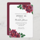 Search for maroon birthday invitations Botanical