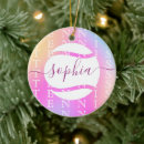 Search for feminine christmas tree decorations Typography