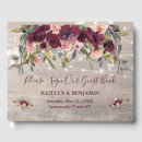 Search for wood wedding guest books Typography