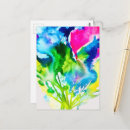 Search for abstract flowers postcards Neon