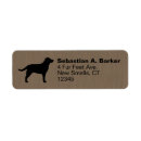 Search for black lab return address labels Dog