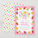 Search for two tti fruity birthday invitations Tropical
