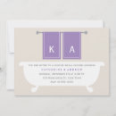 Search for violet bridal shower invitations Modern