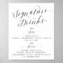 Search for cocktail wedding menus Black and white