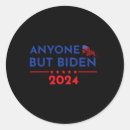 Search for anyone but trump stickers Political