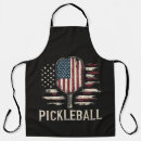 Search for left aprons Pickleball player