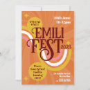 Search for music festival birthday invitations Retro