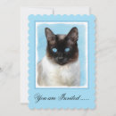 Search for siamese invitations Cat