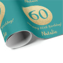 Search for teal and gold wrapping paper Happy birthday