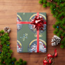 Search for mistletoe wrapping paper Santa