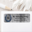 Search for horseshoe return address labels Cowboy