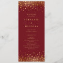 Search for red and gold wedding programmes Ceremony