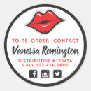 Search for red lipstick stickers Lipsense