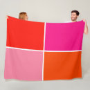Search for hot pink and orange blankets Pattern