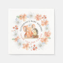 Search for girl elephant baby shower napkins Safari